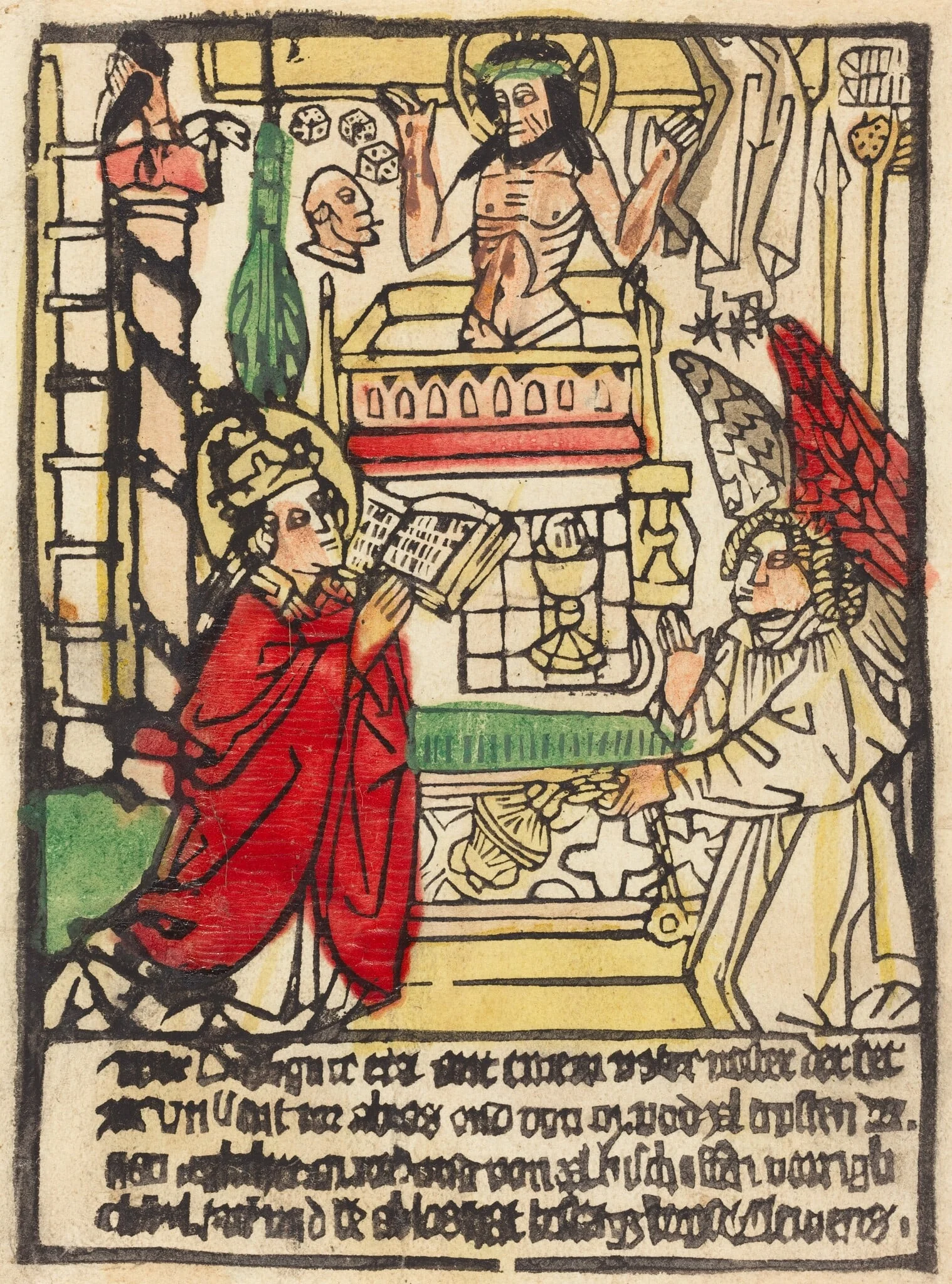 The Mass of Saint Gregory, detail