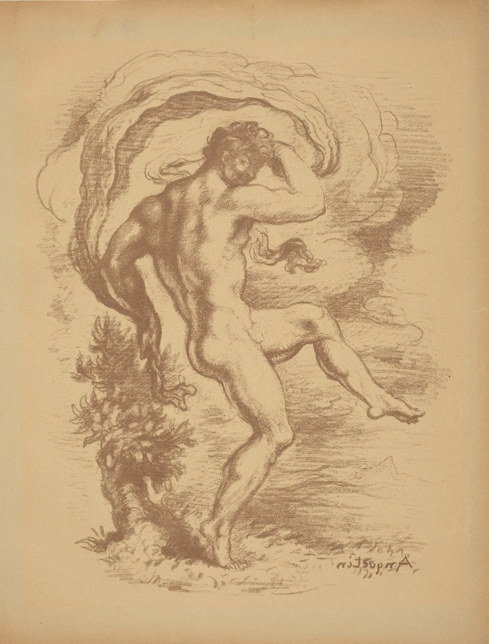 Dancing Nude, detail