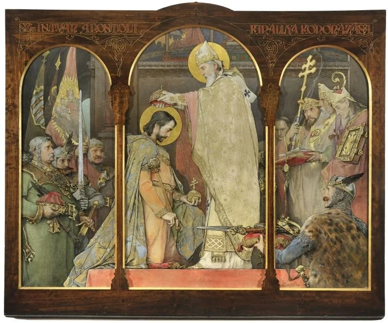The Coronation of Saint Stephen, detail