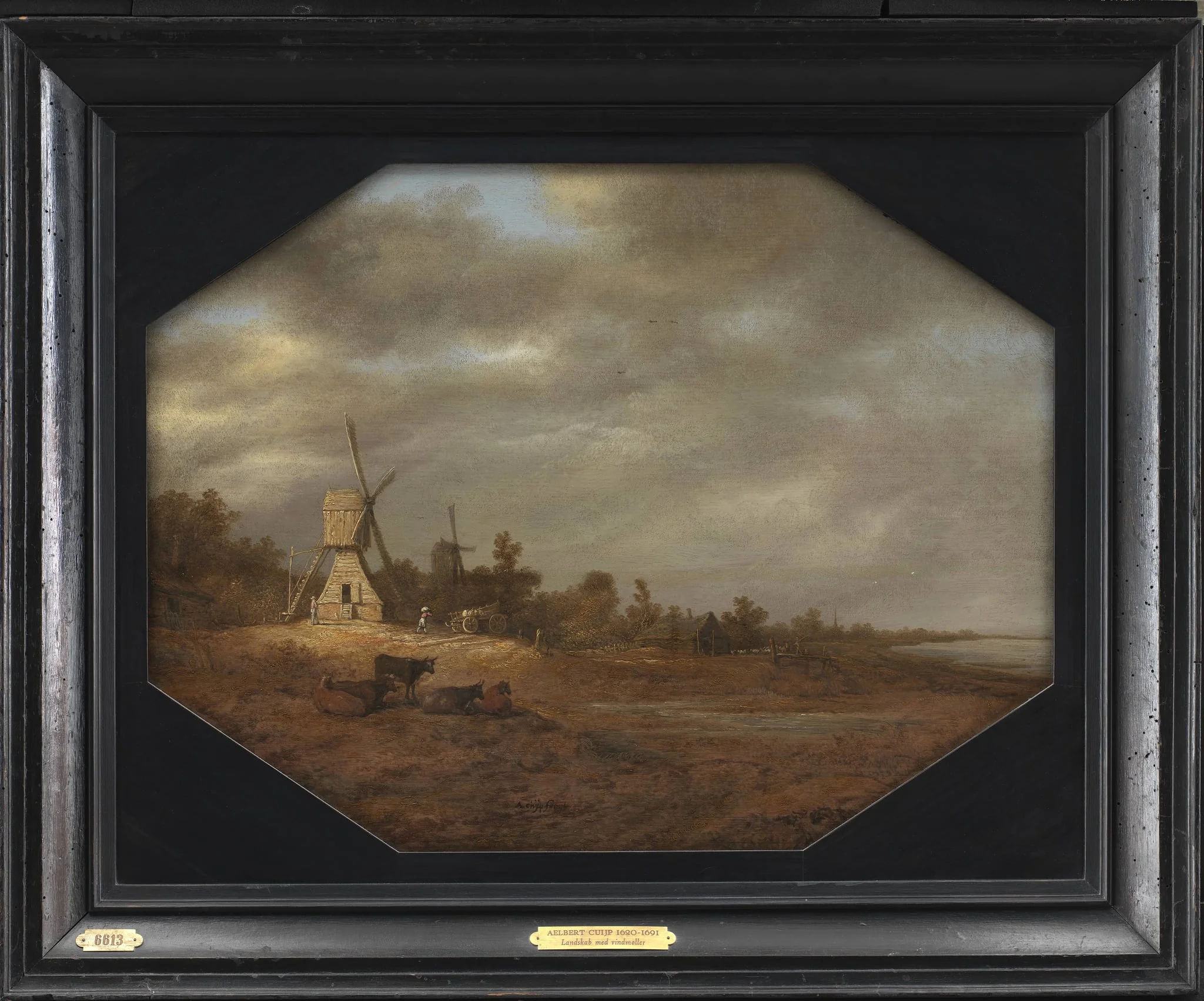 Landscape with Windmills, detail