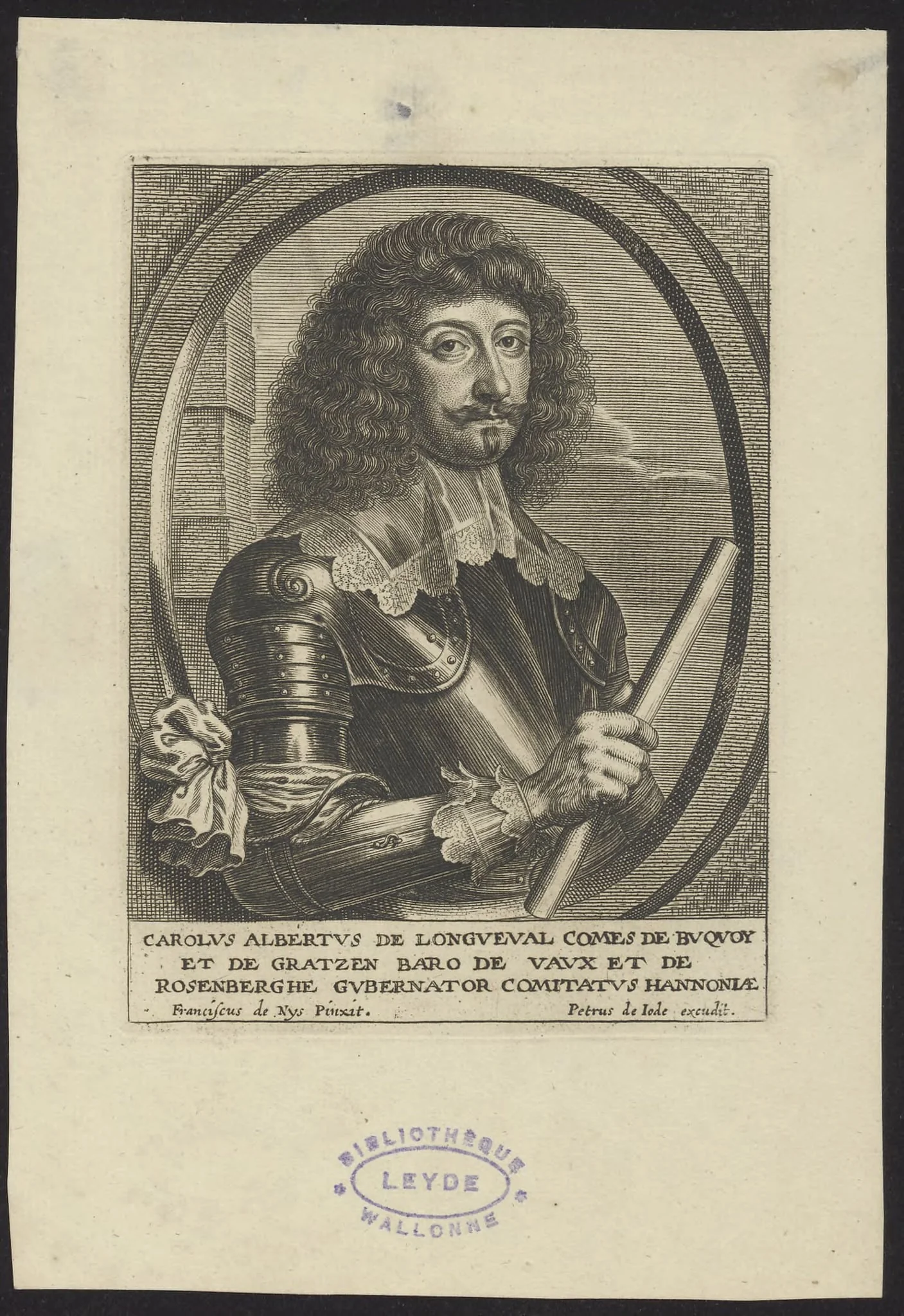 Portrait of Charles, Count of Bucquoy, detail