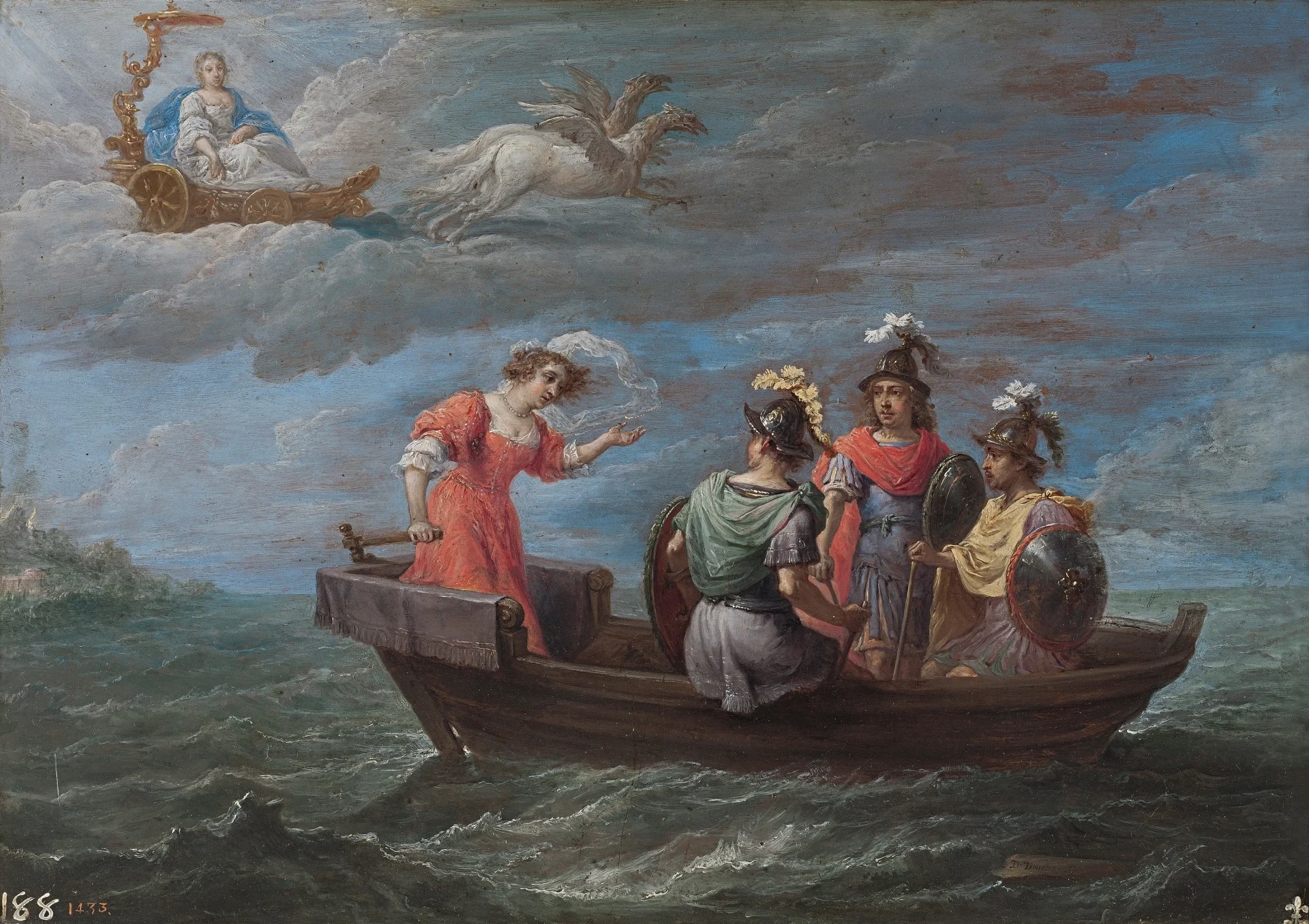 Reinaldo huye de las islas Afortunadas, detail