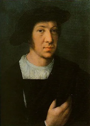 Portrait of an unknown man and his wife, detail