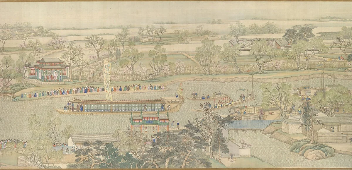 清 徐揚 等 乾隆南巡圖 （第六卷﹕大運河至蘇州） 卷|The Qianlong Emperor's Southern Inspection Tour, Scroll Six: Entering Suzhou along the Grand Canal, detail