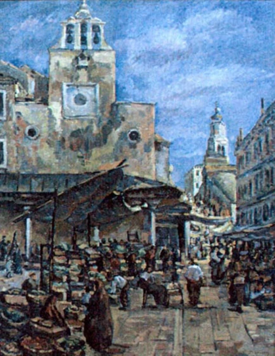 Piață la Veneția, detail