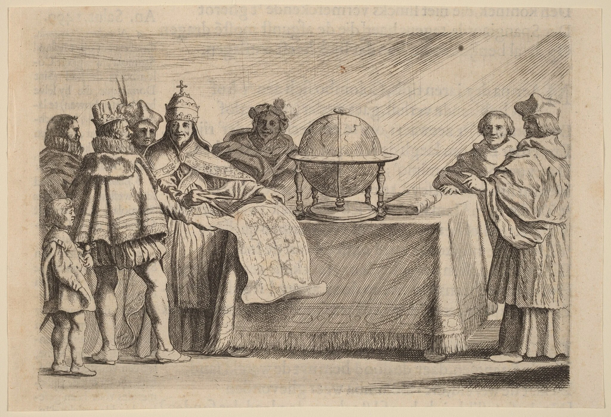 The Partitioning of the Globe between Spain and Portugal, detail