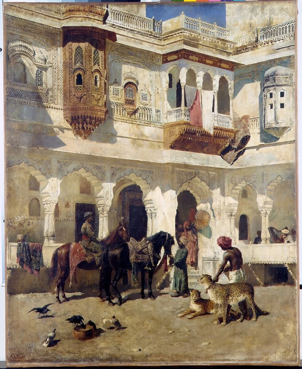 The Rajah Starting on a Hunt, detail