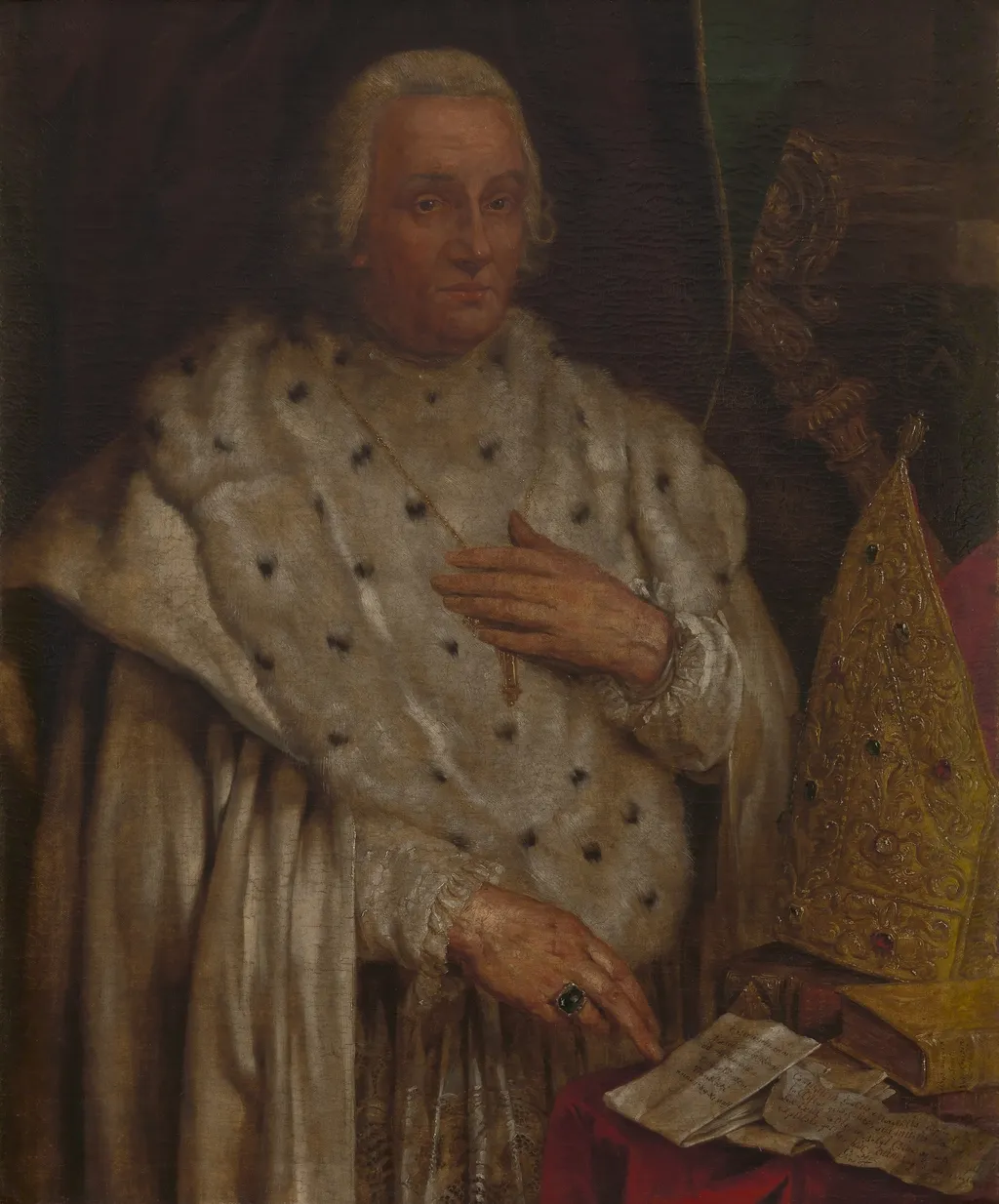 Godefried Hermans, Abbot of Tongerlo, by Willem Jacob Herreyns, oil, 1797