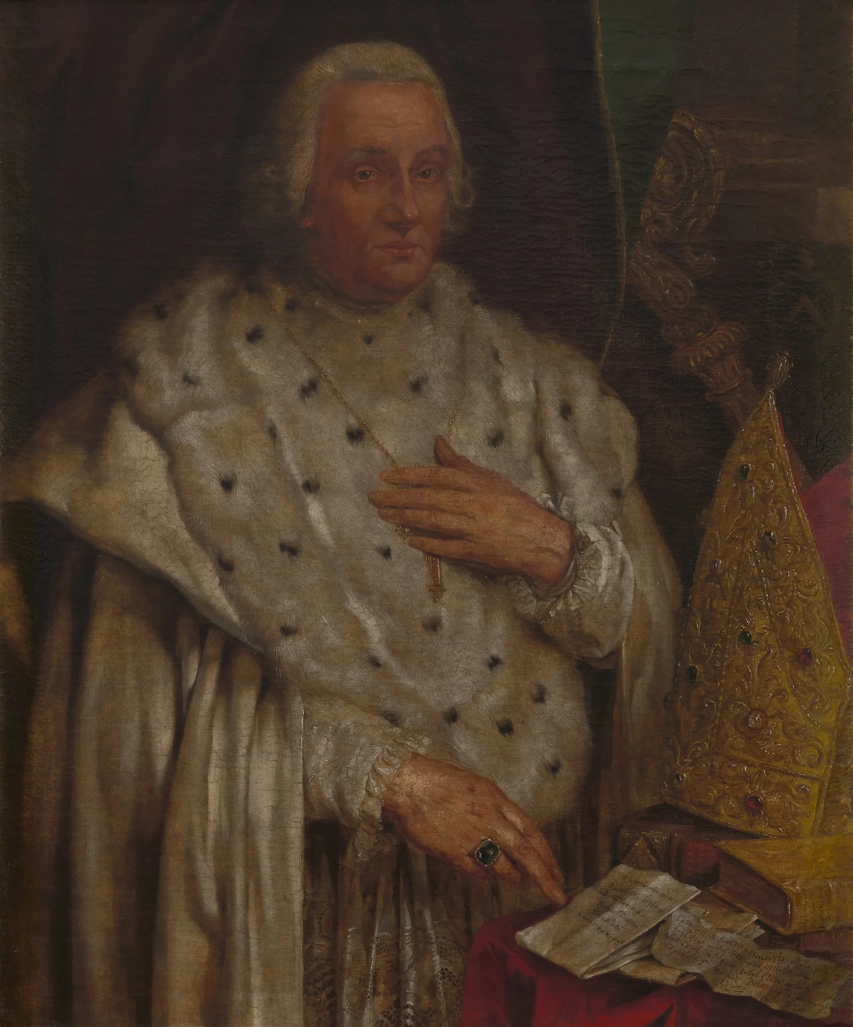 Godefried Hermans, Abbot of Tongerlo, detail