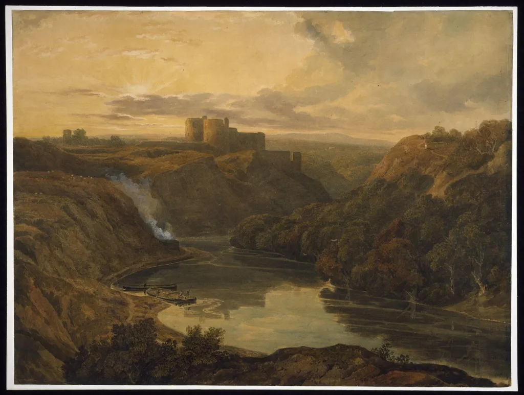 Kilgerran Castle on the Teifi, Pembrokeshire, by William Havell, watercolor, 1806