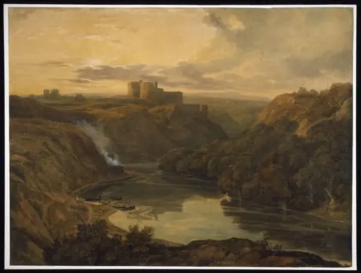 Kilgerran Castle on the Teifi, Pembrokeshire, by William Havell, watercolor, 1806