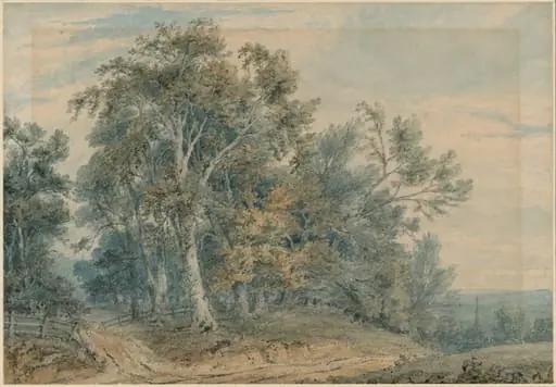 Wooded Landscape, by Thomas Hearne, watercolor, 1780