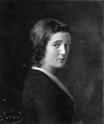 Portrait de jeune femme, detail