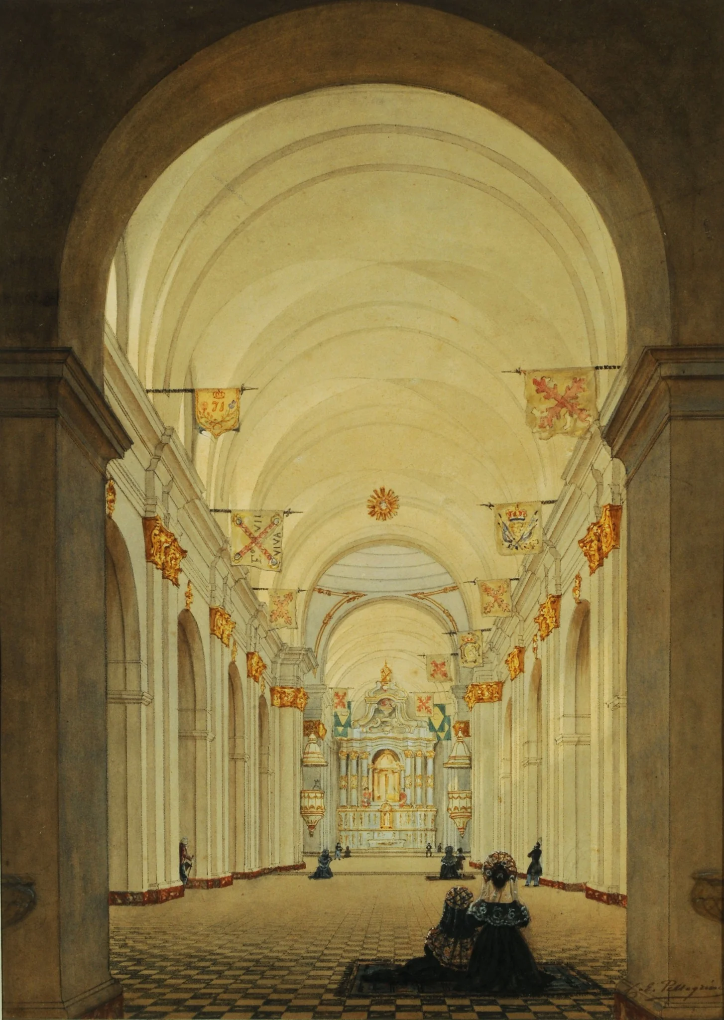 Interior of the Cathedral of Buenos Aires, detail