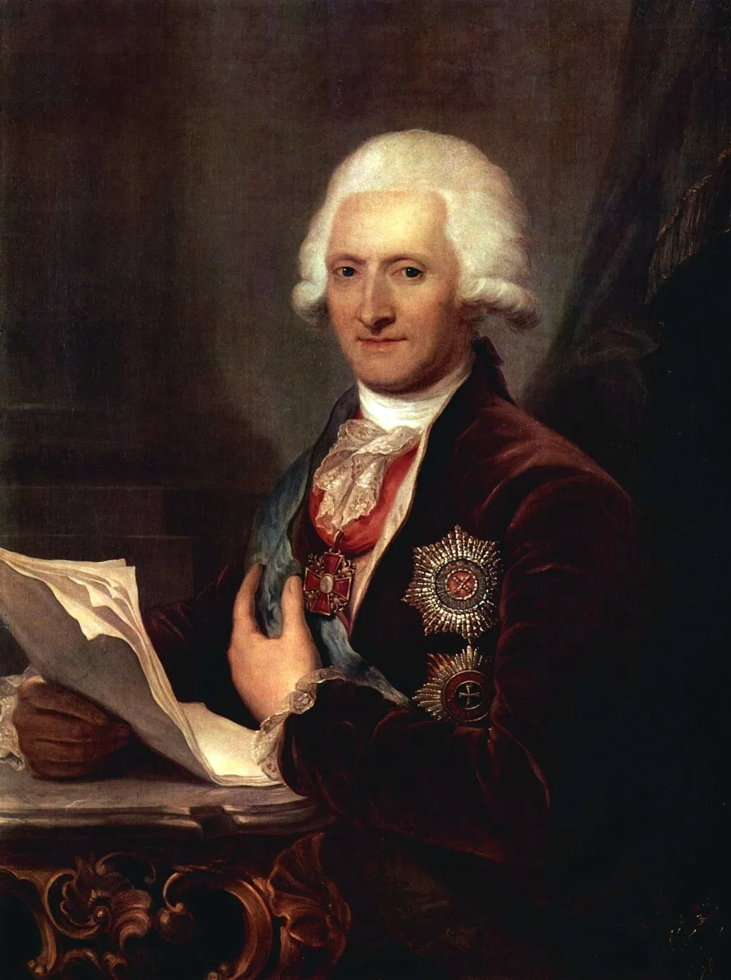 Portrait of Count J.E. Sievers, by Josef Grassi, oil, 1807