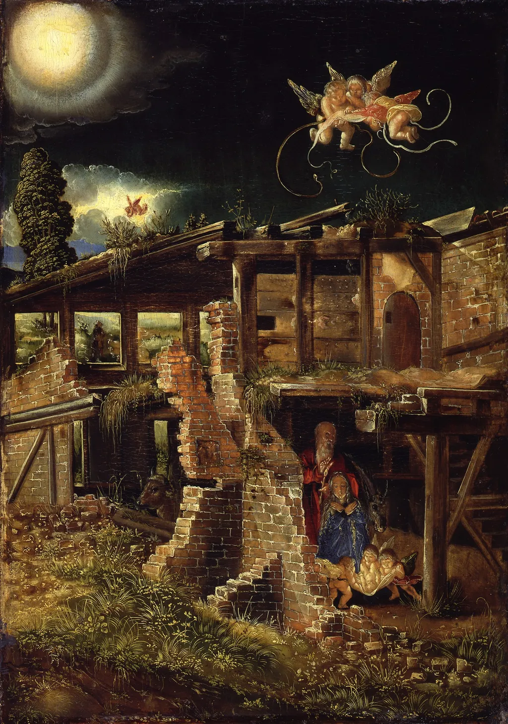 The Birth of Christ, by Albrecht Altdorfer, oil, 1513