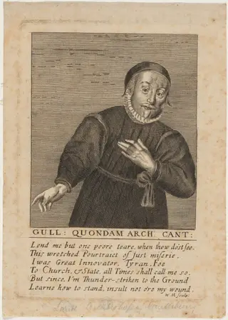 William Laud, by William Marshall, ink, 1623