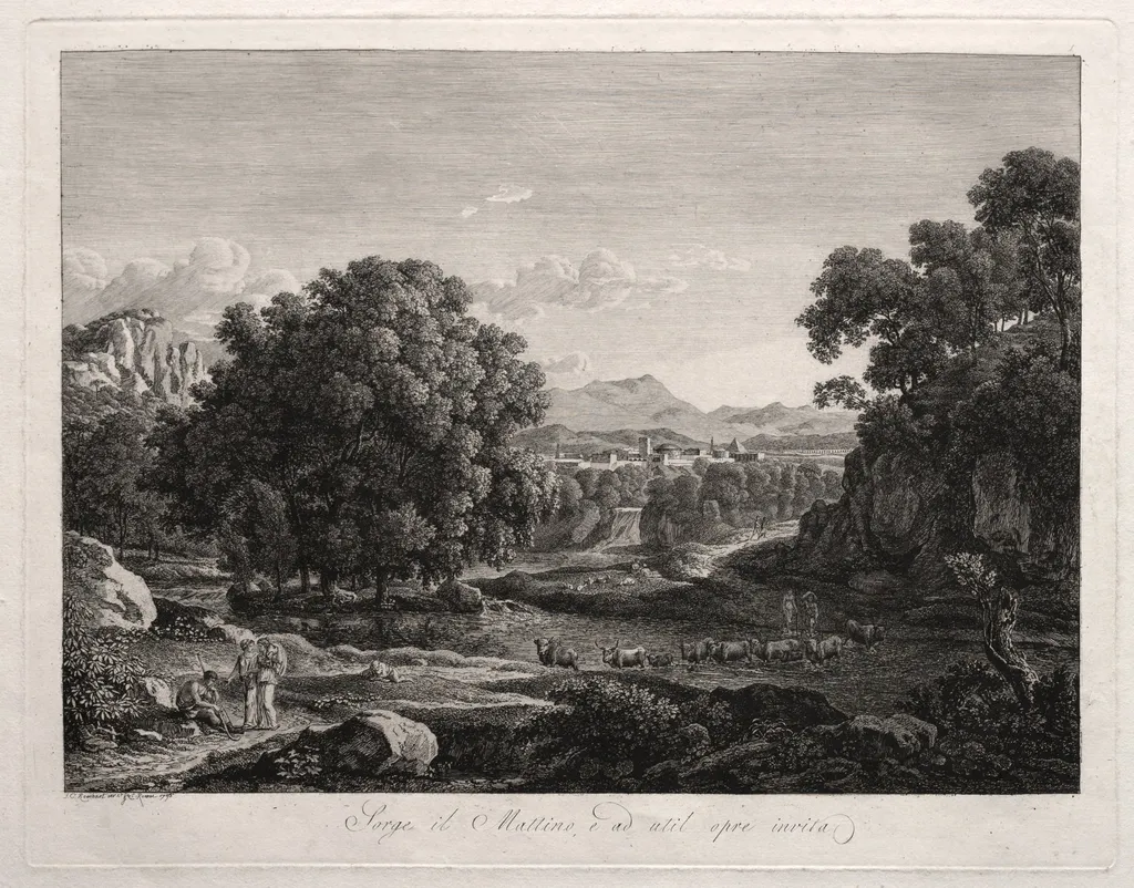 Heroic Landscape, by Johann Christian Reinhart, 1795