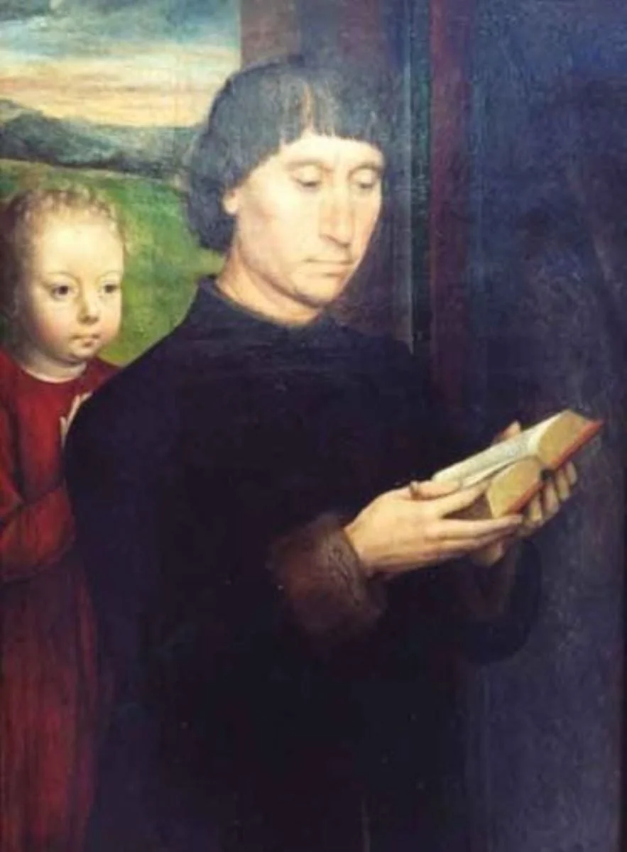 Portret de donator, detail