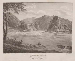 Nieder-oesterreich, Der Strudel, by Jakob Alt, 1839