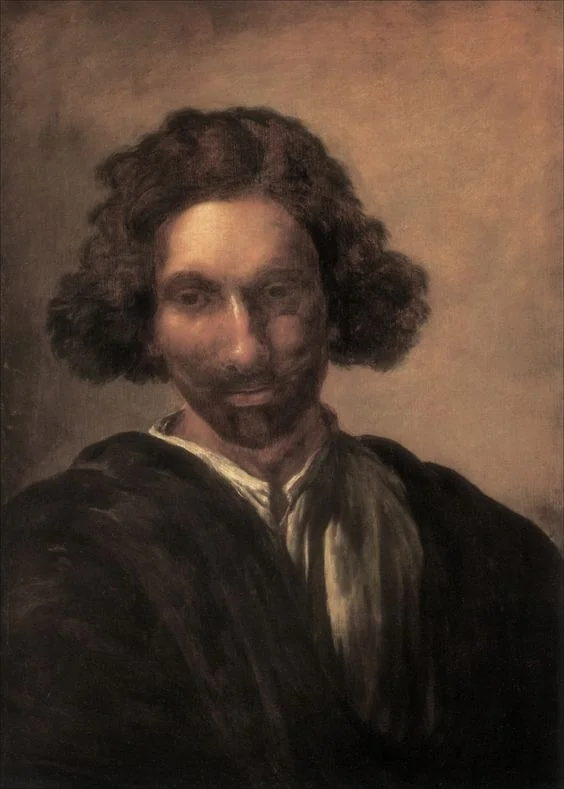 Self-portrait of Pieter van Laer (1599-1642?), detail