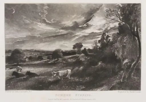 SUMMER EVENING, by John Constable, 1831