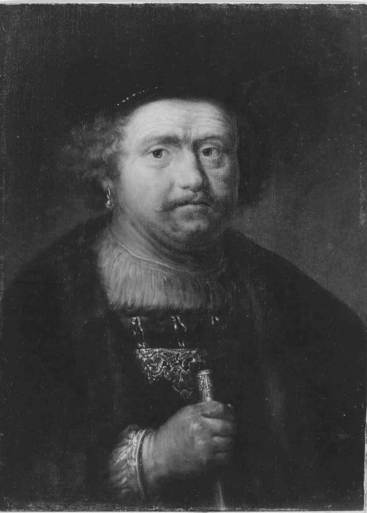 Bildnis eines alten Mannes (?), detail
