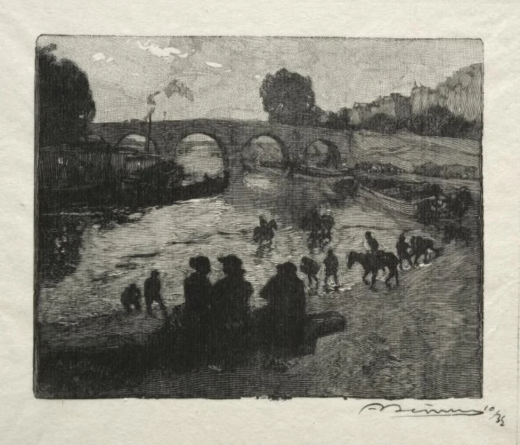 L'Abreuvoir du Pont Marie, detail