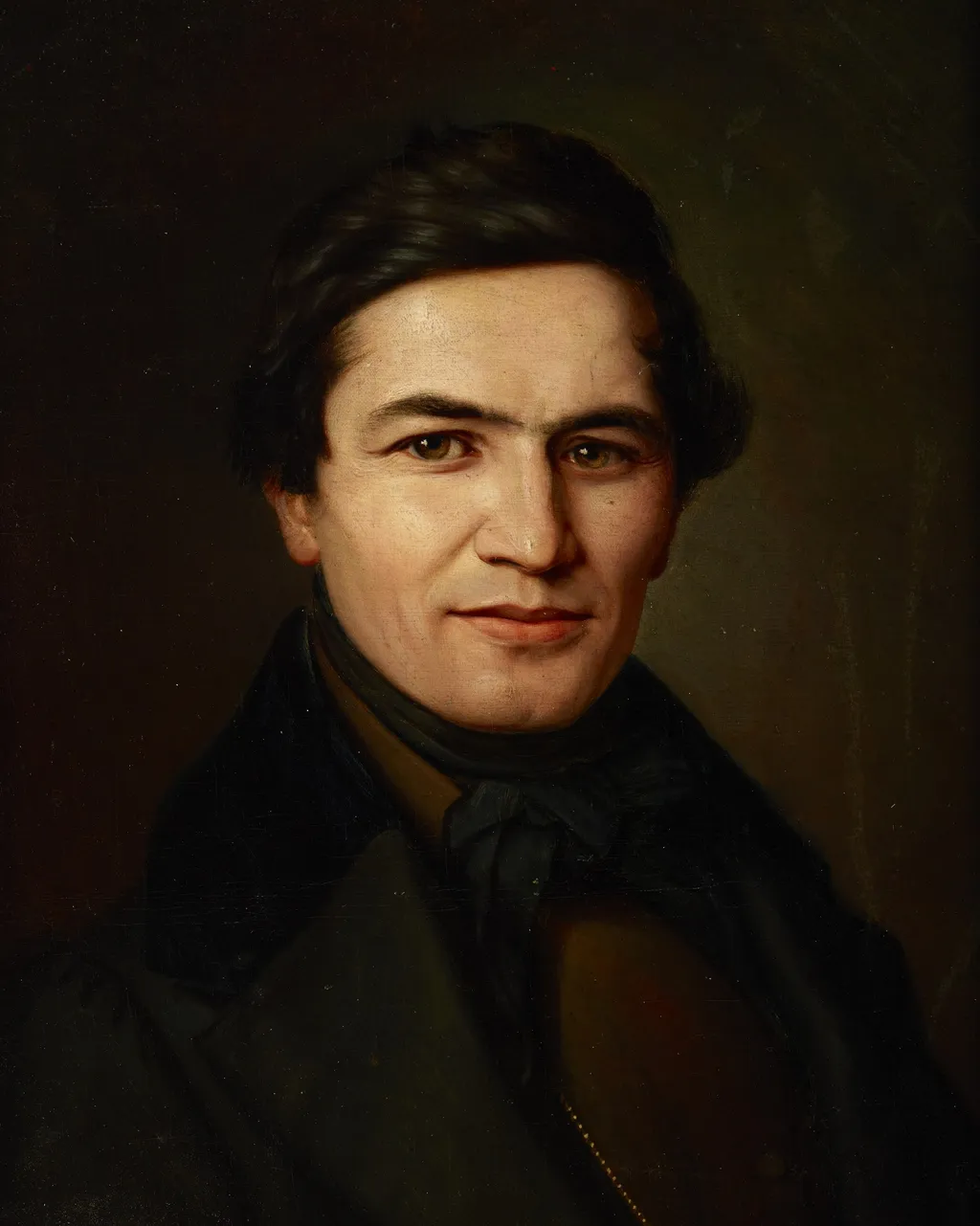 Portrait of a Man, by Wojciech Stattler, oil, 1840