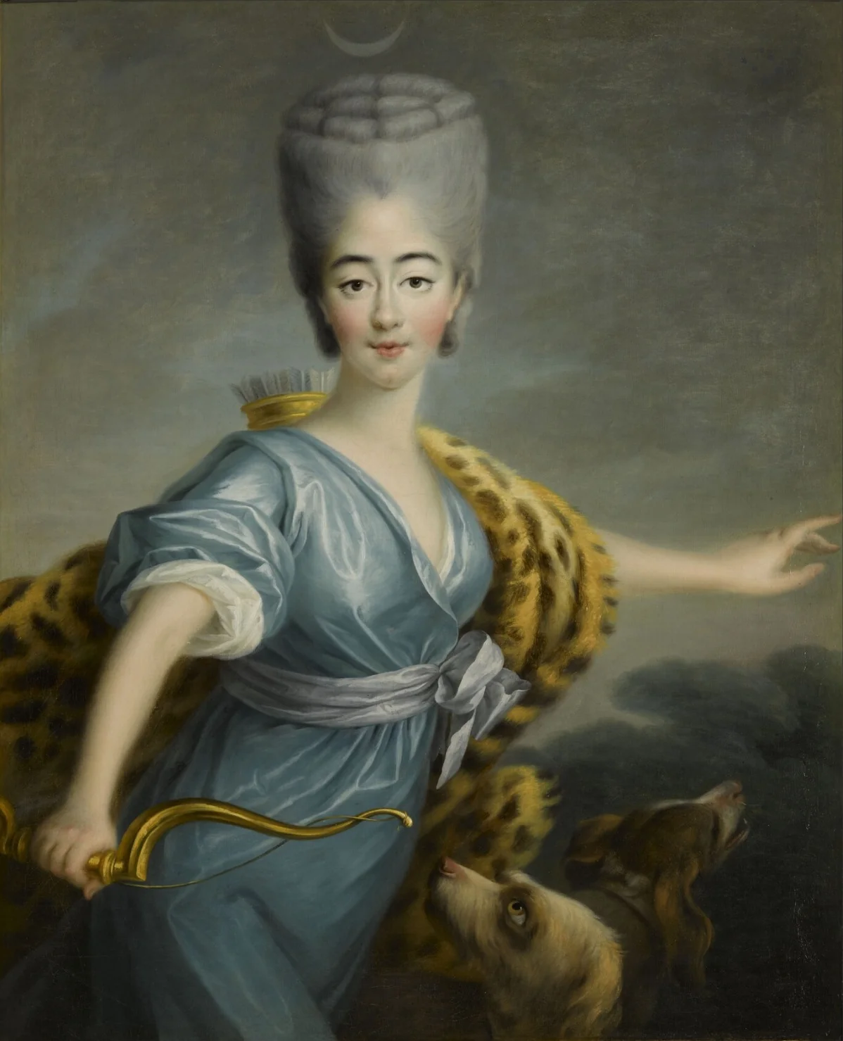 Marie Joséphine of Savoy as Diana, detail