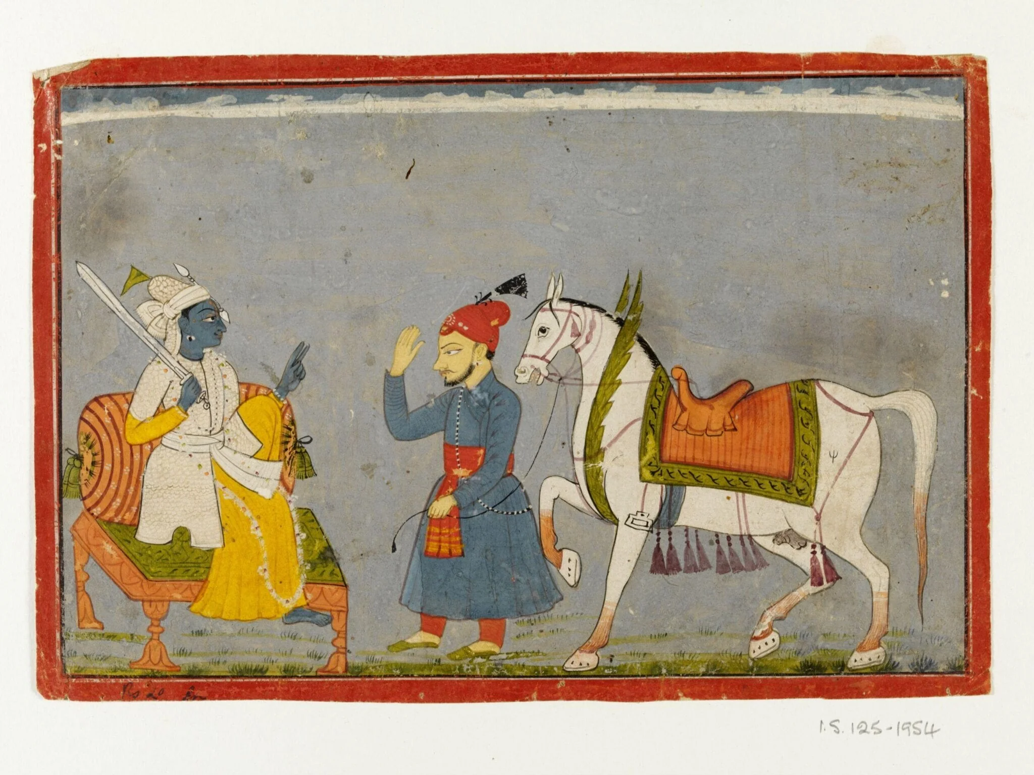 Vishnu as Kalki, detail