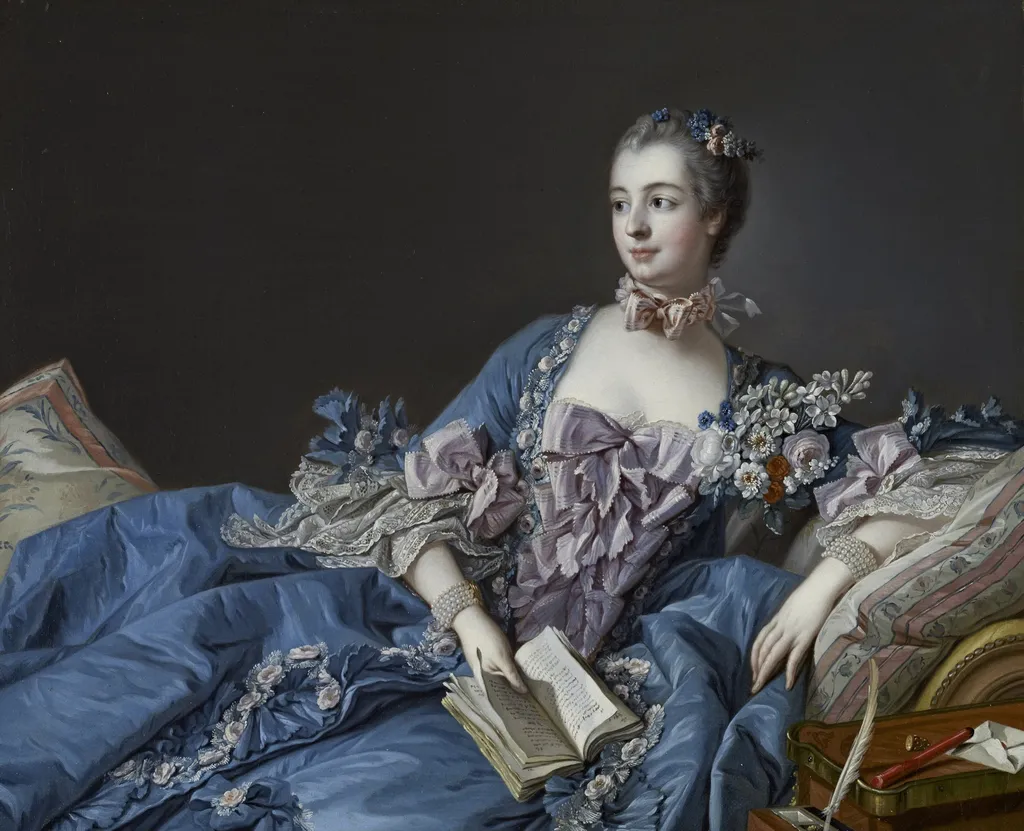 Madame de Pompadour, by François Boucher, oil, 1756