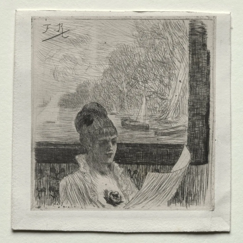 Young Woman, by Félicien Rops, 1849