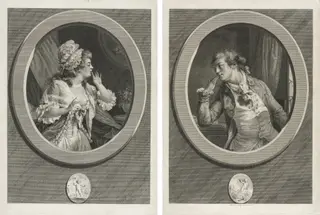 At Least Be Discreet and You May Count on Me (pair), by Augustin de Saint-Aubin, 1789