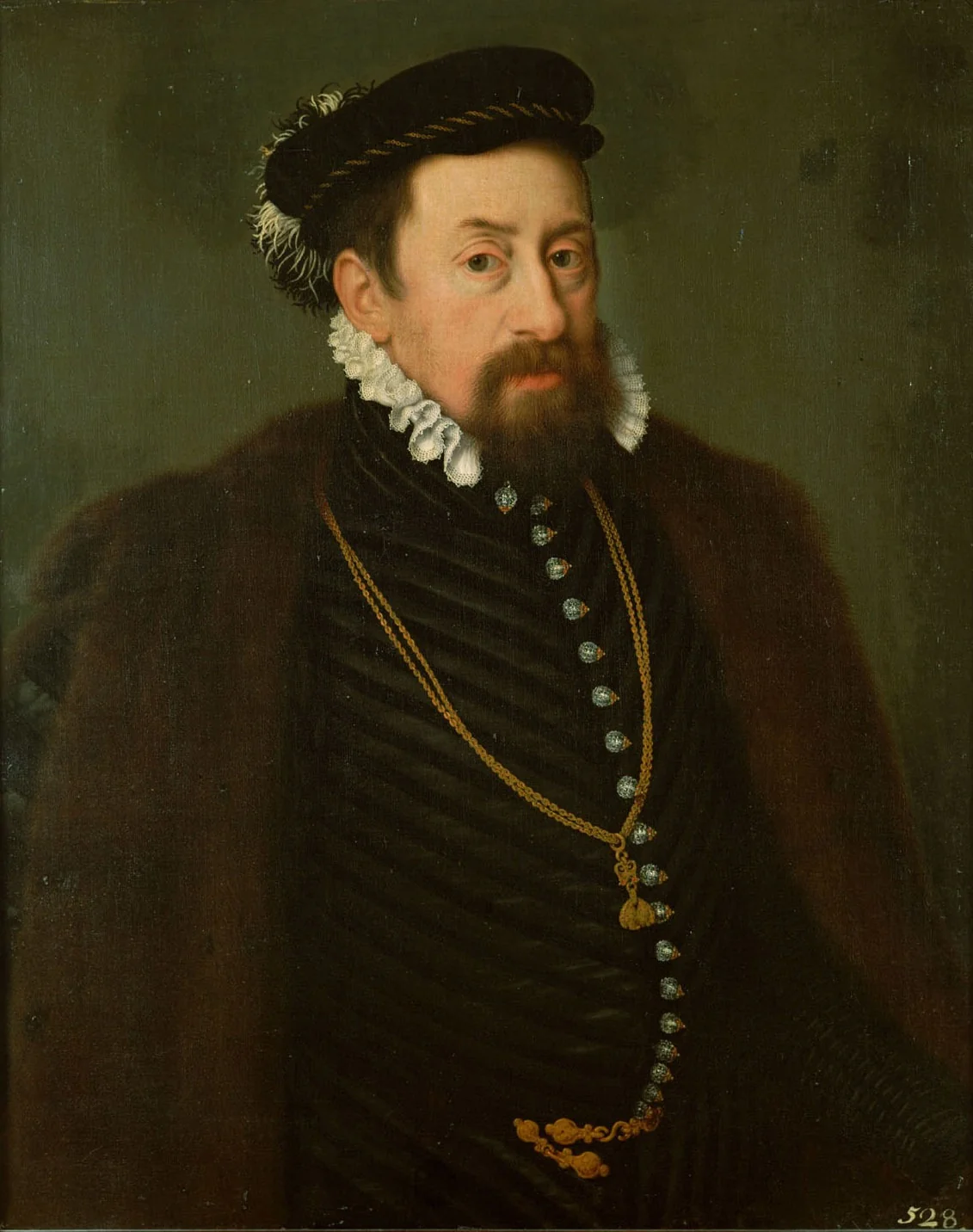 Kaiser Maximilian II. (1527-1576) als etwa Vierzigjähriger, detail