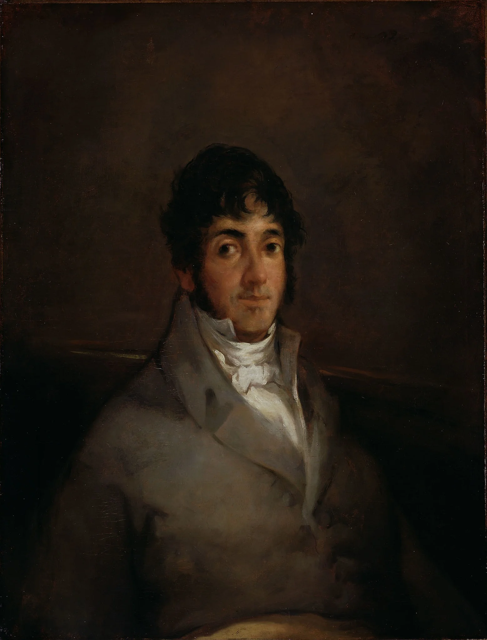 Portrait of Isidoro Maiquez, detail