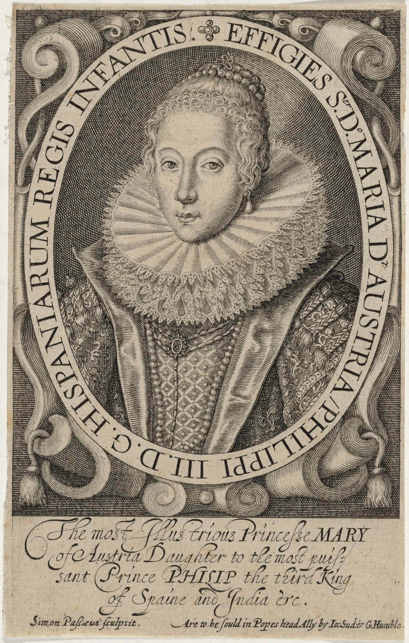Maria of Austria, Infanta of Spain, detail