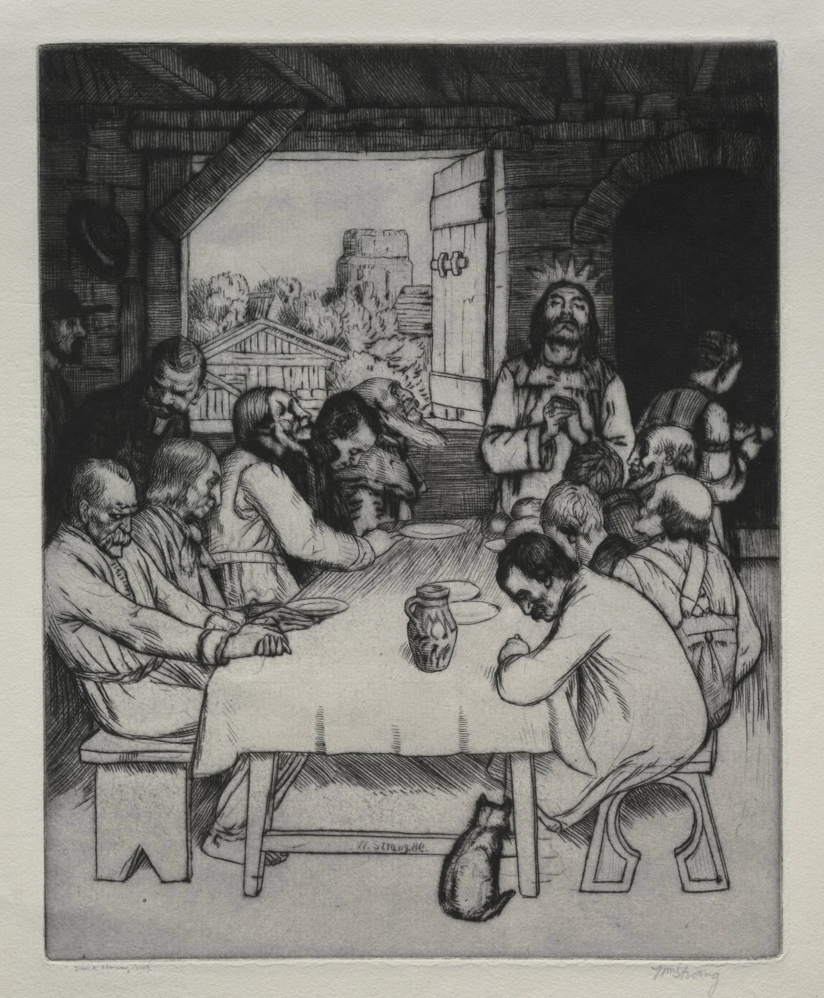 The Last Supper, detail
