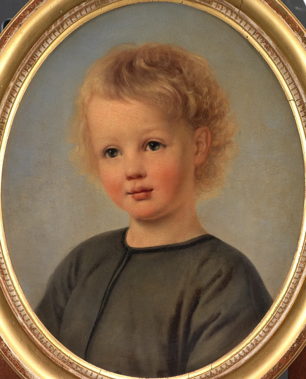 Portræt af Holger Aagaard Hammerich som 4-årig, by Elisabeth Baumann, oil, 1849