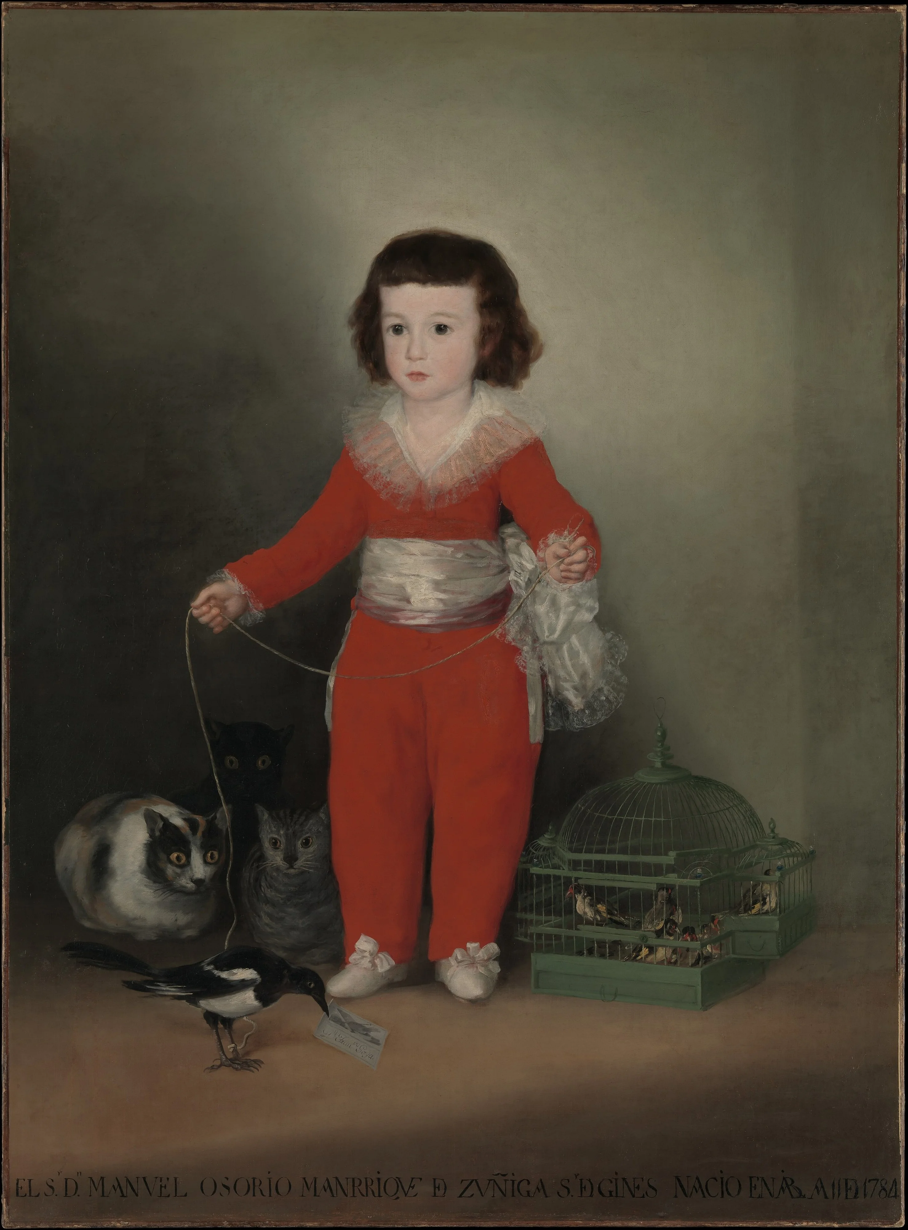 Don Manuel Osorio de Zuniga, detail
