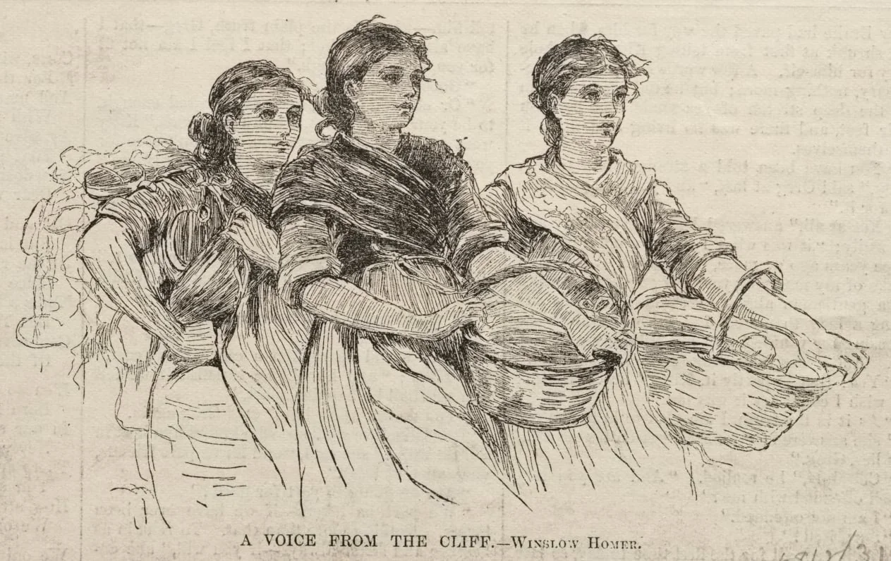 A Voice from the Cliff, detail