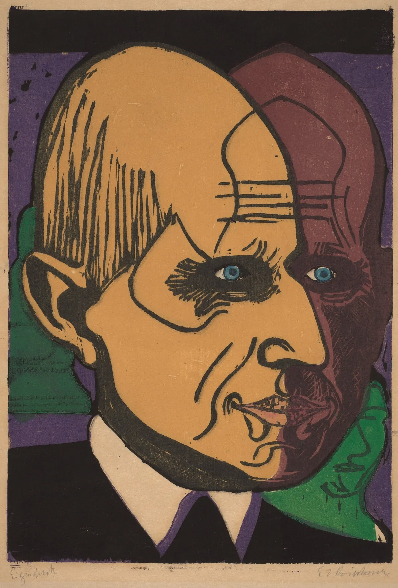 Head of Dr. Bauer, detail