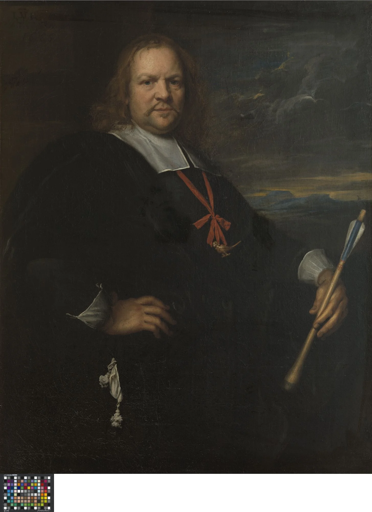 Portrait of Leonard van Kerckhove, King of the Guild of St. George in Bruges, detail