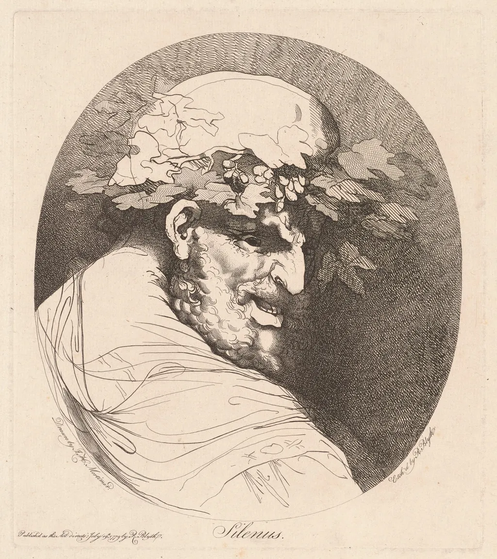 Silenus, by Robert Blyth, ink, 1779
