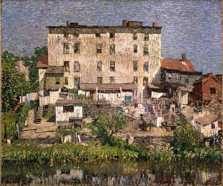 The White Tenement, detail