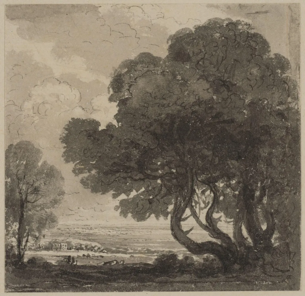 Ten small landscape drawings, by John Glover, 1767