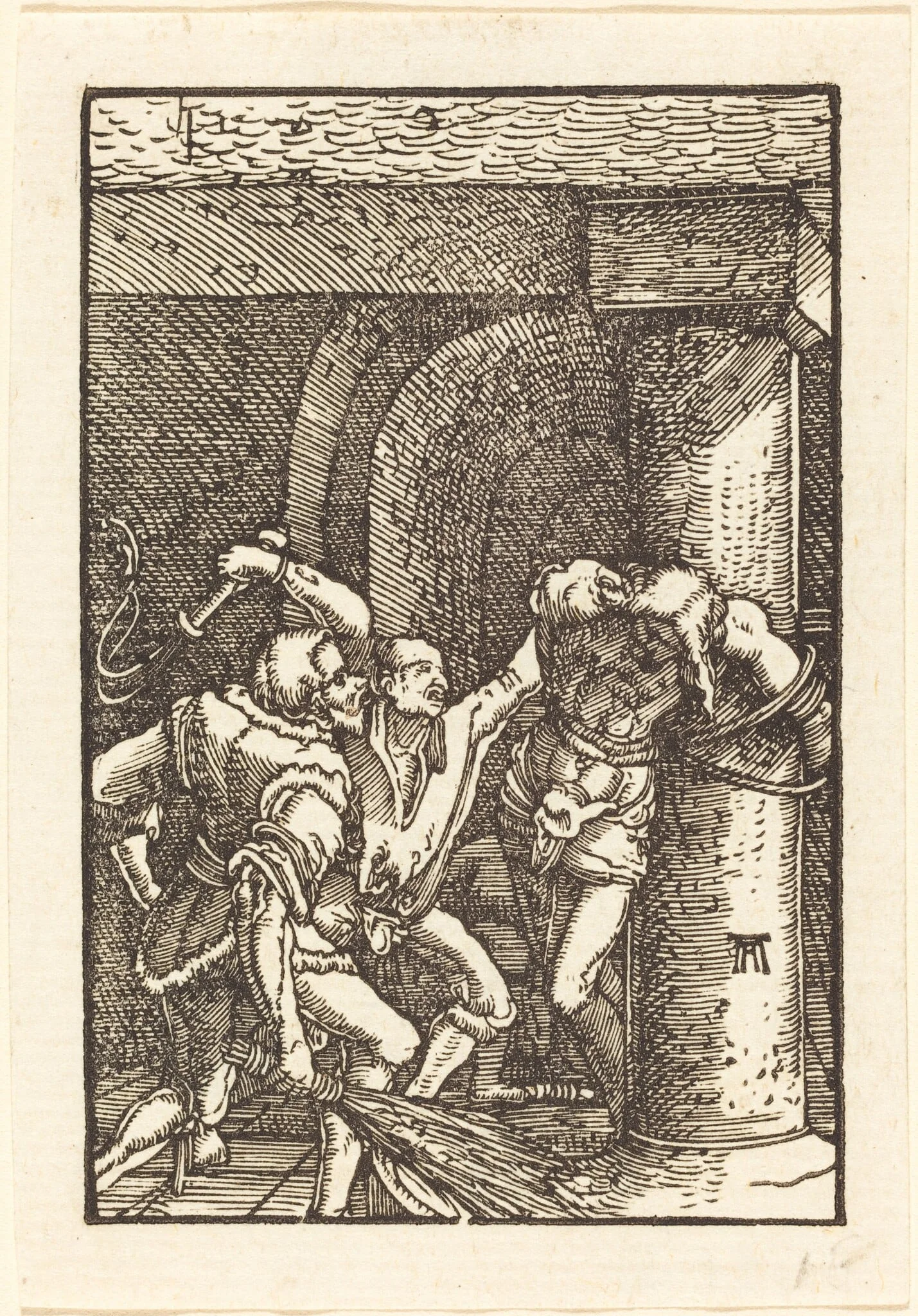 The Flagellation of Christ, detail