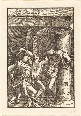 The Flagellation of Christ, by Albrecht Altdorfer, ink, 1513
