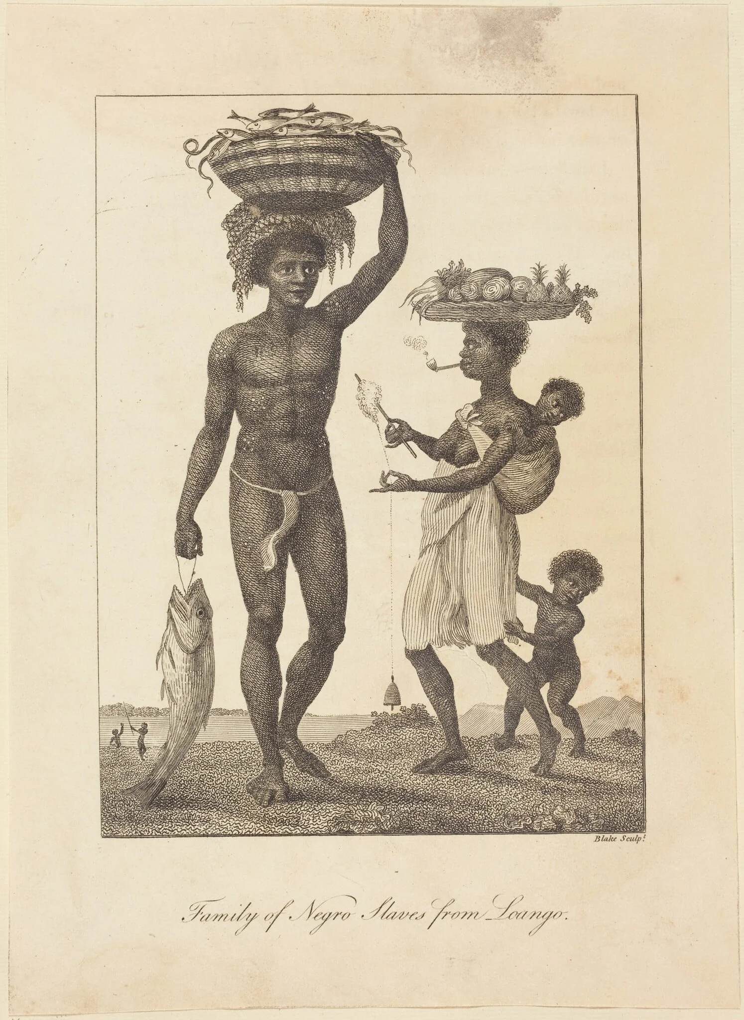 Family of Negro Slaves from Loango, detail