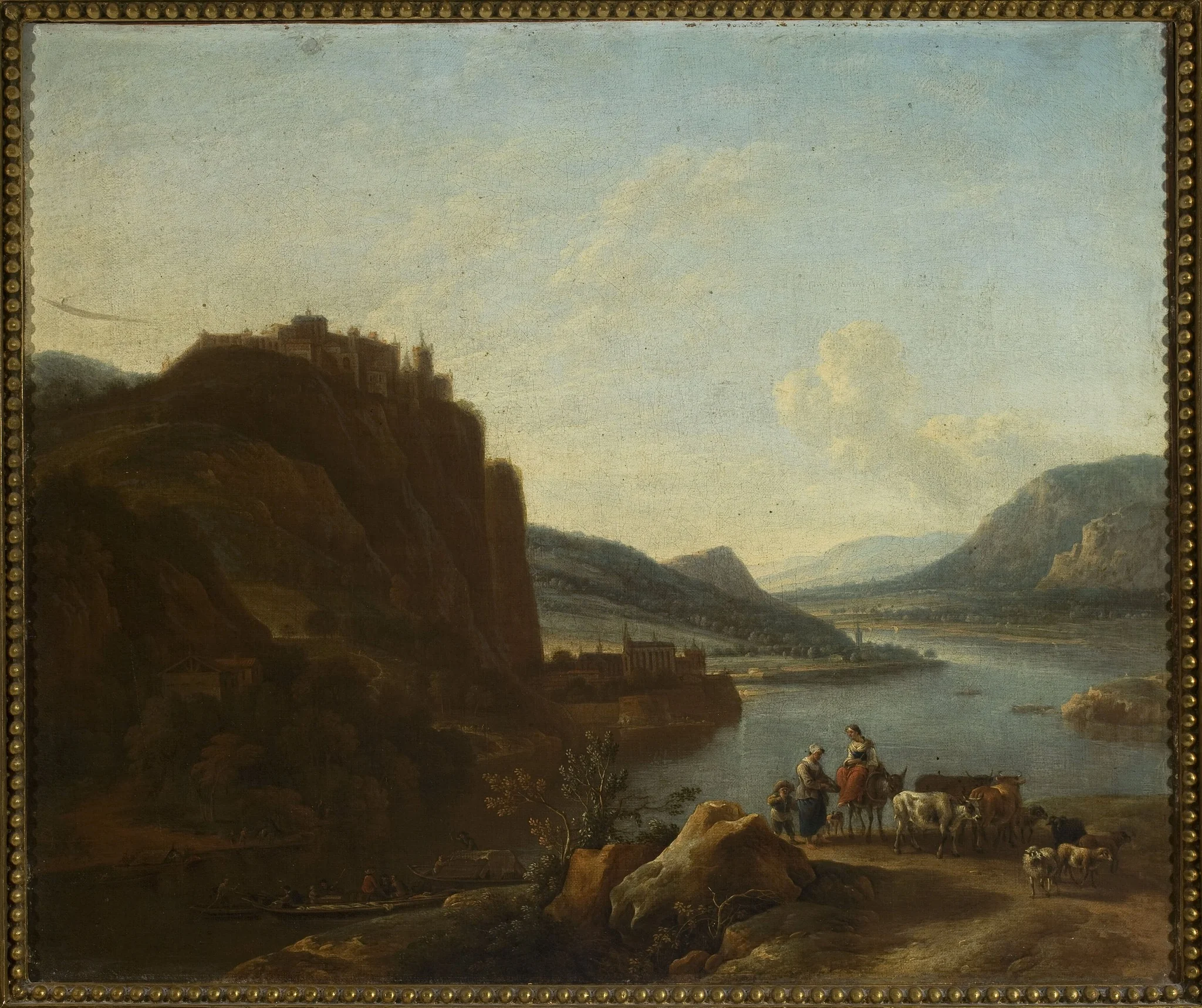Waterside landscape, detail